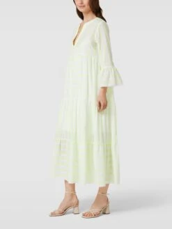 Tonno & Panna Tunikakleid Mit Streifenmuster Modell 'Pearl' - Weiß