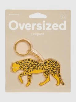 Doiy Schlüsselanhänger Aus Metall Modell 'Oversized Leopard' - Gelb