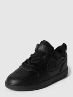 Nike Sneaker Mit Logo-Patch Modell 'NIKE COURT BOROUGH LOW 2' - Schwarz