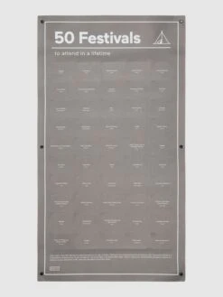 Doiy Interaktives Poster Aus Papier Modell '50 Festivals' - Schwarz
