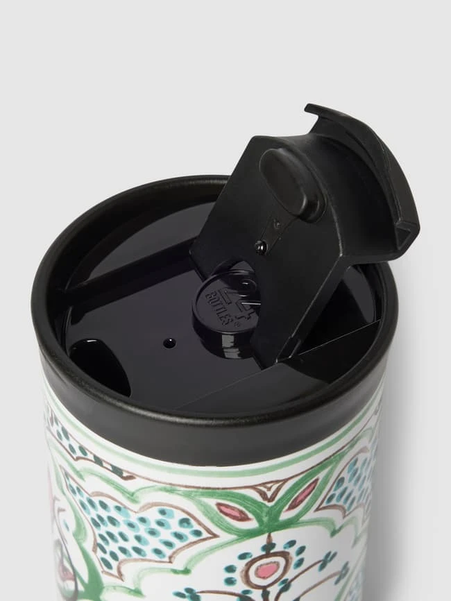 24bottles Kaffeebecher Mit Allover-Muster Modell 'Travel Tumbler' - Blau 4 24bottles Kaffeebecher Mit Allover-Muster Modell 'Travel Tumbler' - Blau – Bild 2