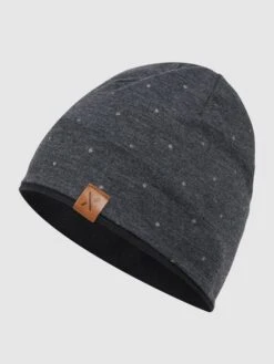 Maximo Beanie Mit Punktmuster - Anthrazit